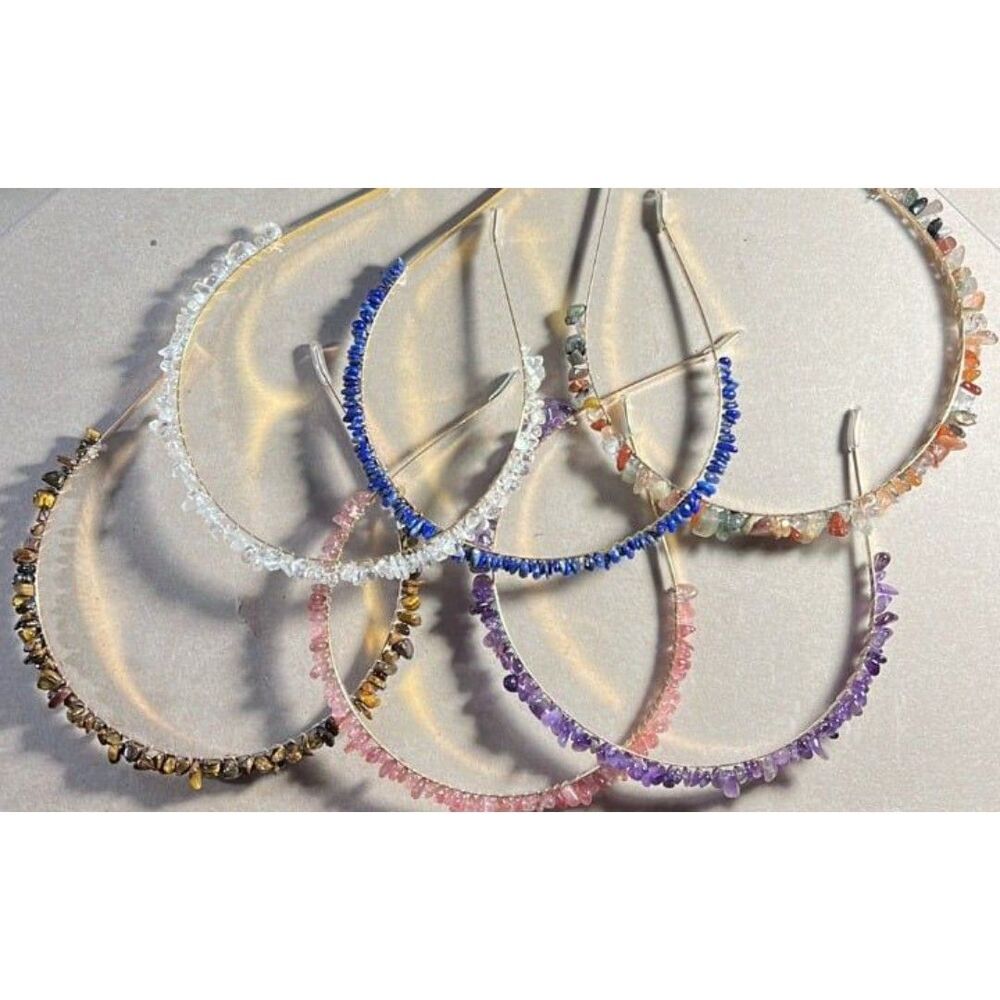 Beautiful Gemstone Chip Headband/Hair Band - Your Choice